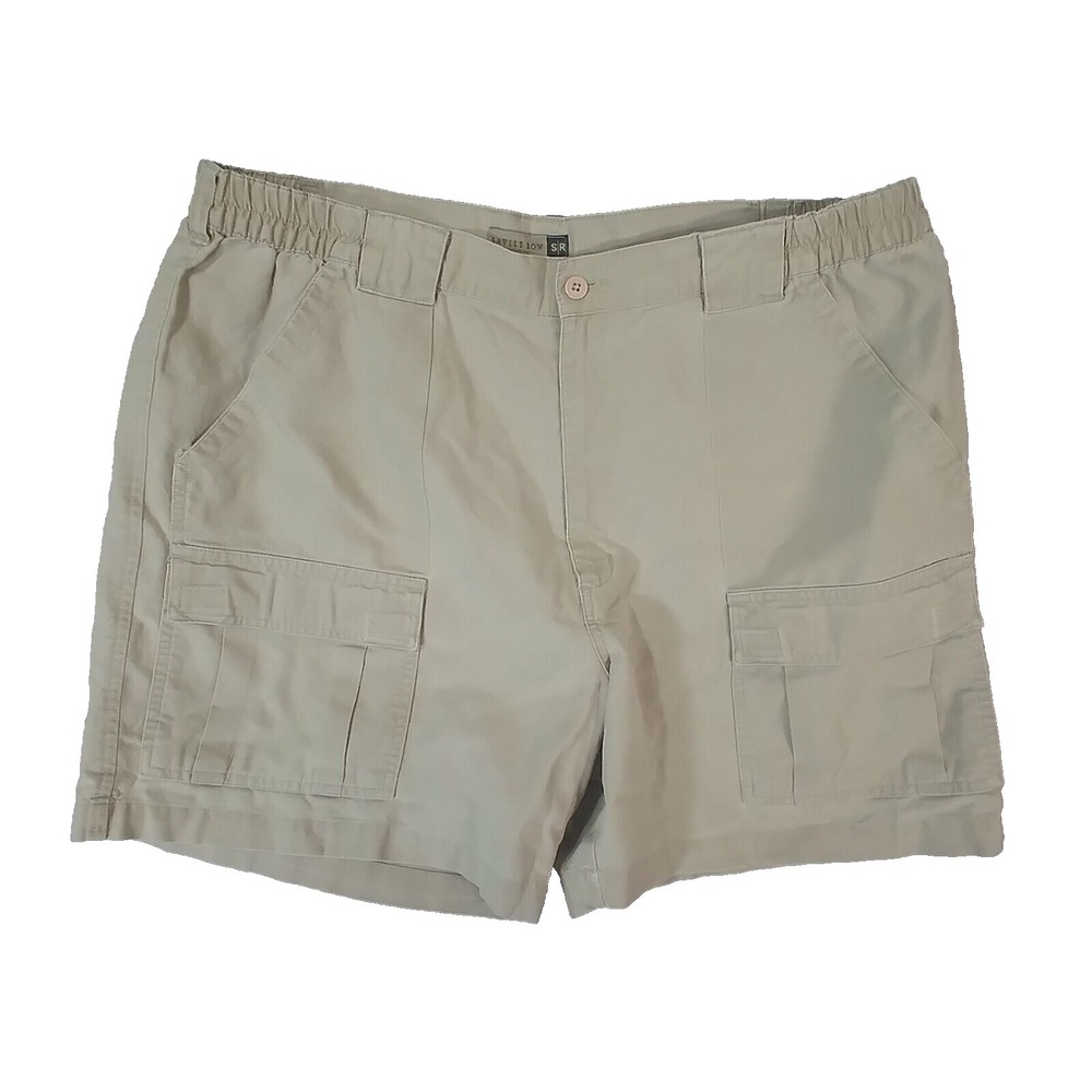 Savile Row cargo hiking shorts mens 40 x 6 tan beige comfort waist outdoor